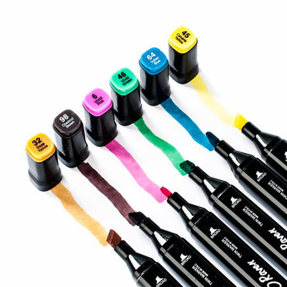 Набір маркерів скетч для малювання 24 шт, Маркер спиртовий, Двосторонні маркери touch, Маркер набір