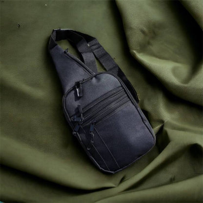 Качественная тактическая сумка с кобурой, мужская сумка черная из кордури мессенджер, Тактический мессенджер