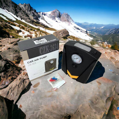 Автомобильный компрессор 12V насос с фонариком, мощный насос для колес автомобиля от прикуривателя