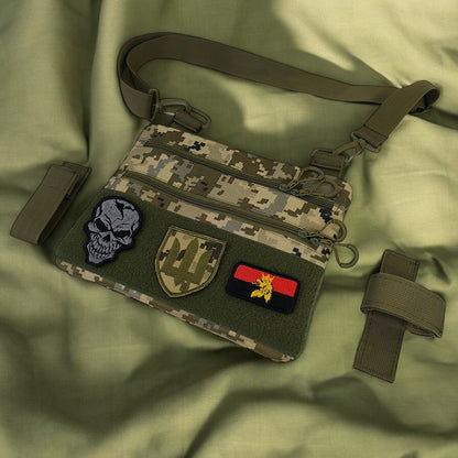 Сумка-кобура піксель камуфляж, тактична чоловіча сумка з тканини кордури AOR-1