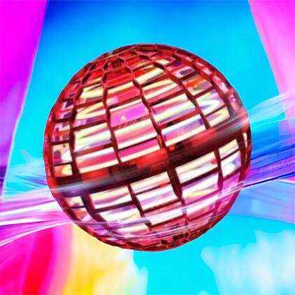 Летающий шар спиннер светящийся FlyNova Pro Gyrosphere игрушка мяч бумеранг, игрушка летающий шар