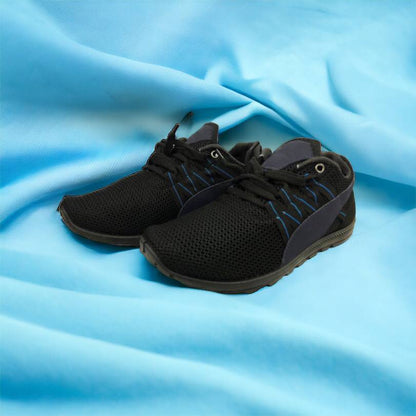 Спортивные кроссовки мужские летние из сетки 40 размер. Летние кроссовки сетка. Модель 24112. Цвет: черный