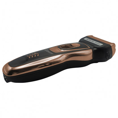 Электробритва сеточная и триммер для бороды GEMEI/Geemy GM-595 с аккумулятором. Цвет: золотой