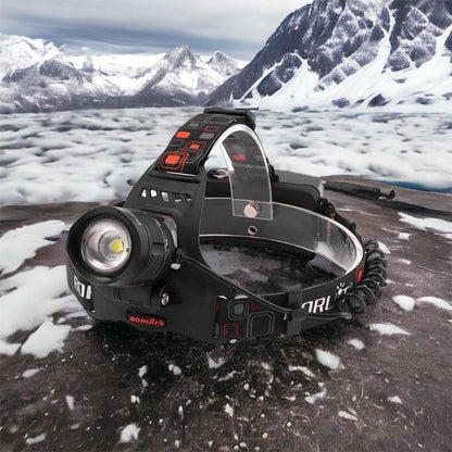 Налобный фонарь Bailong BL-T32-P50, мощный налобный светодиодный фонарик на голову, три режима