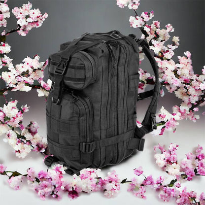 Тактический рюкзак Tactic 1000D для военных, охоты, рыбалки,  походов, путешествий и спорта. Цвет: черный