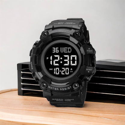 Годинник наручний чоловічий SKMEI 1968BKBK BLACK-BLACK, водостійкий тактичний годинник. Колір: чорний