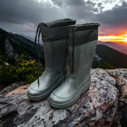 Сапоги мужские резиновые высокие утепленные с подвязкой 44 размер (29 см), сапоги резиновые для рыбалки