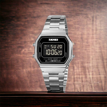 Часы наручные мужские SKMEI 1647SI, армейские часы противоударные, модные мужские часы