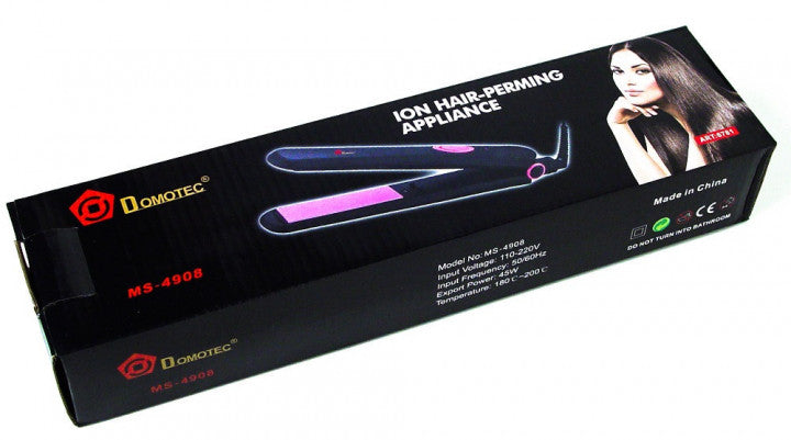 Щипцы DOMOTEC MS-4908, выпрямитель для волос 2в1, стайлер для укладки, утюжок для выравнивания