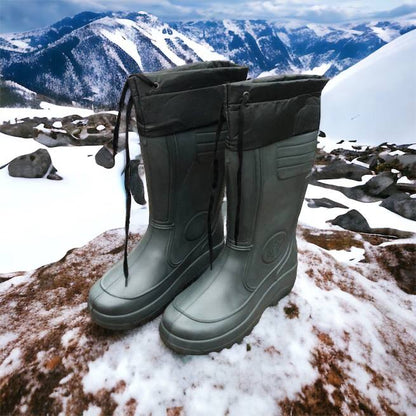 Сапоги мужские резиновые высокие утепленные с подвязкой 44 размер (29 см), сапоги резиновые для рыбалки