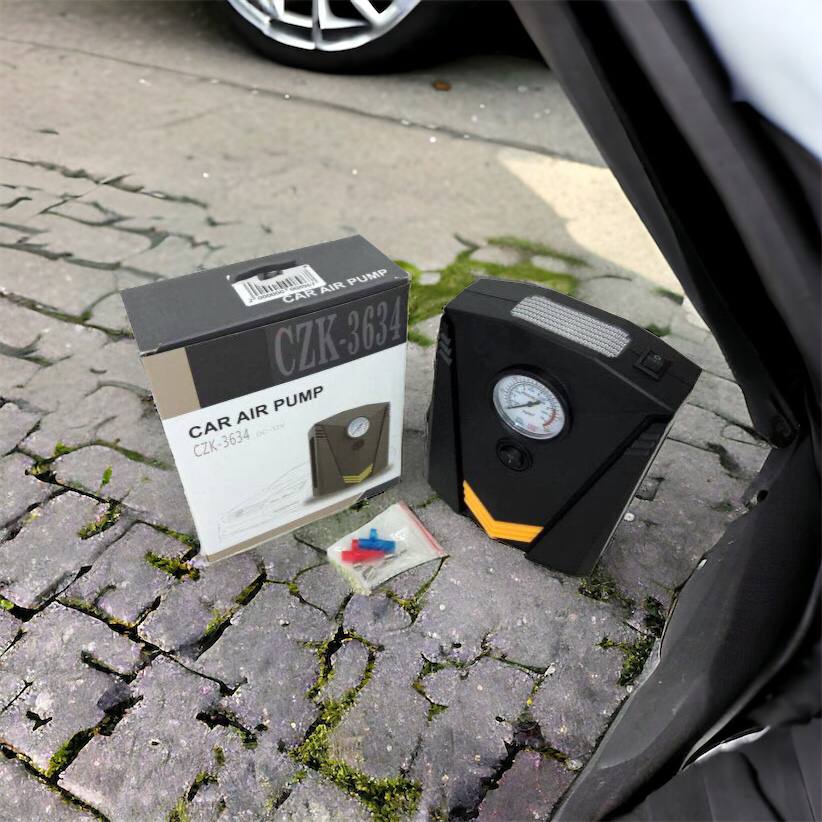 Автомобильный компрессор 12V насос с фонариком, мощный насос для колес автомобиля от прикуривателя