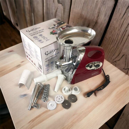 Электромясорубка Suntera SMG-5420R 1800 Вт, электромясорубка соковыжималка для томатов, мясорубка для дома