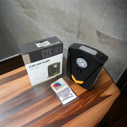 Автомобильный компрессор 12V насос с фонариком, мощный насос для колес автомобиля от прикуривателя