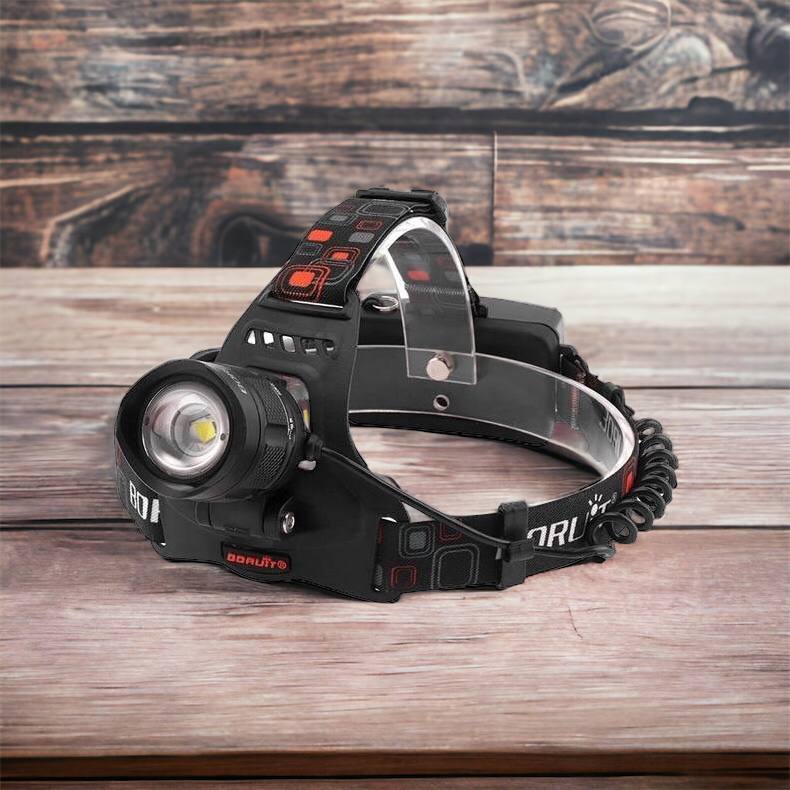 Налобный фонарь Bailong BL-T32-P50, мощный налобный светодиодный фонарик на голову, три режима