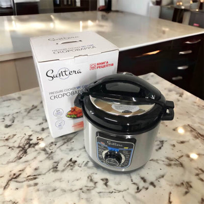 Мультиварка-скороварка SUNTERA SPC-1100 1000 Вт, пароварка для кухни бытовая, антипригарные рисоварки