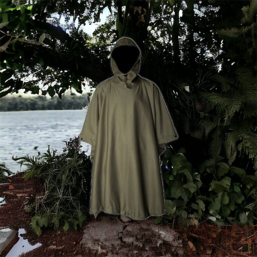 Качественный тактический дождевик - пончо. Военный плащ – накидка от дождя