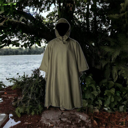 Качественный тактический дождевик - пончо. Военный плащ – накидка от дождя