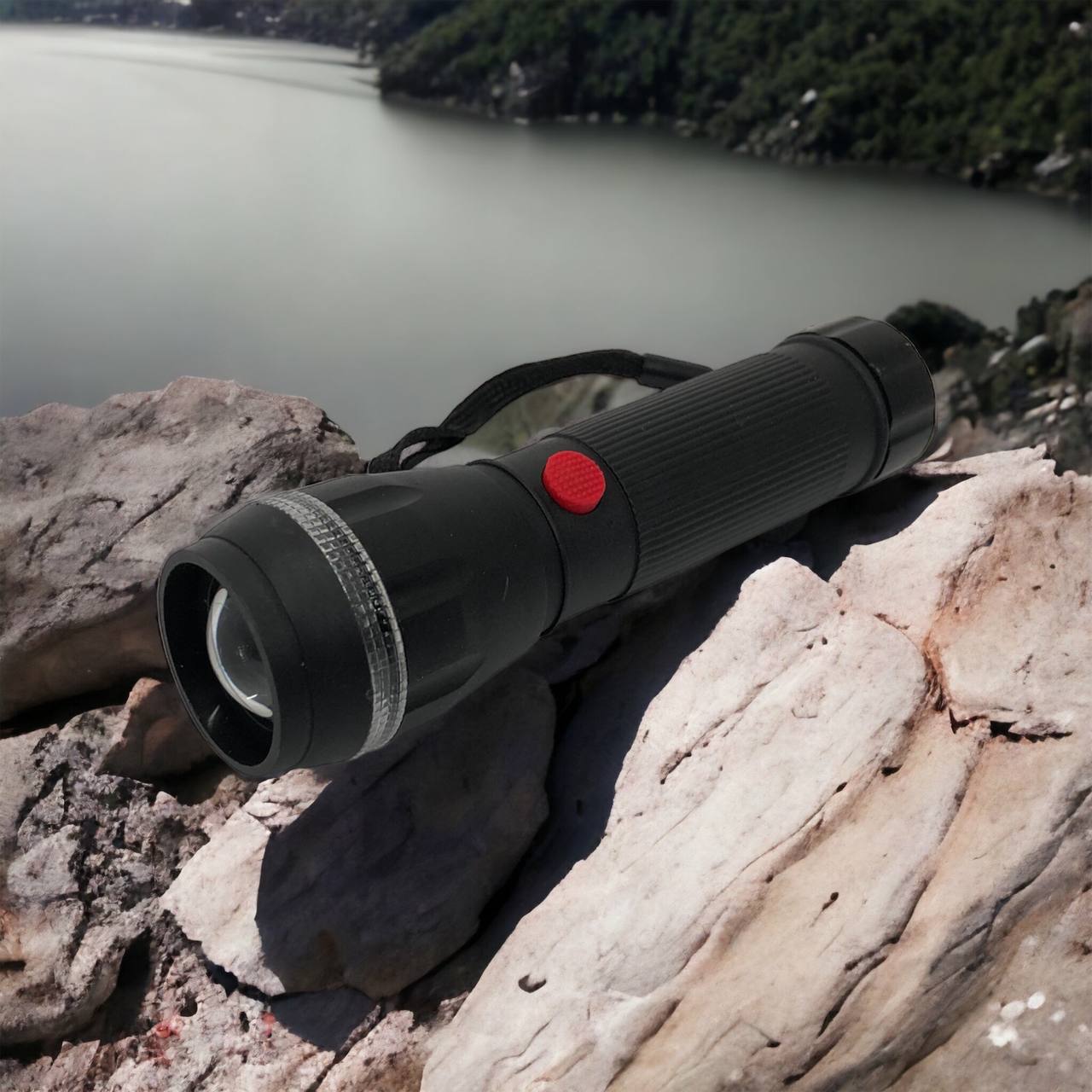 Ручний ліхтарик на батарейках (3хААА) з функцією зуму, кишеньковий міні ліхтар лід ліхтар переносний гарний