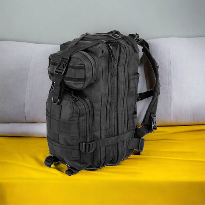 Тактический рюкзак Tactic 1000D для военных, охоты, рыбалки,  походов, путешествий и спорта. Цвет: черный