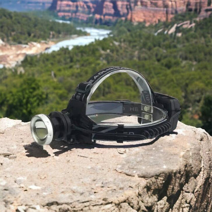 Фонарик на голову Bailong BL-8070-P50, LED налобный аккумуляторный фонарь, фонарь на голову для рыбалки