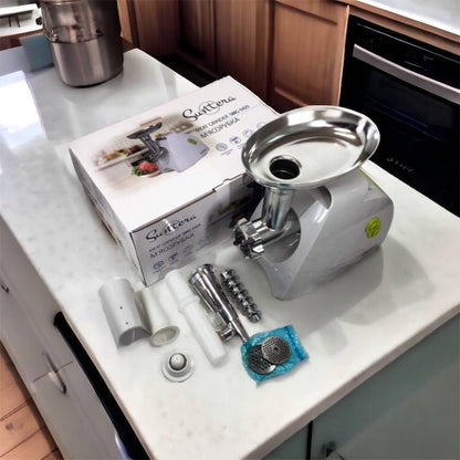 Мясорубка Suntera SMG-5425W, мясорубка-соковыжималка, электрическая мясорубка с насадками для дома