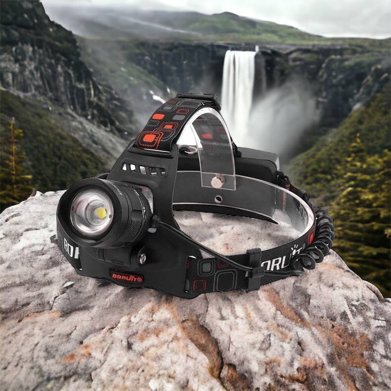 Налобный фонарь Bailong BL-T32-P50, мощный налобный светодиодный фонарик на голову, три режима