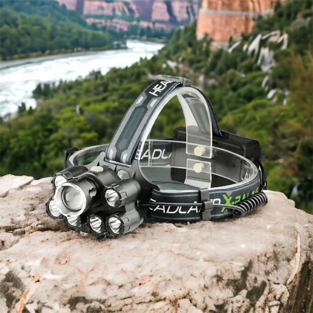 Яркий светодиодный налобный фонарь Bailong Police BL-T78 5 led белый, налобный фонарик с usb зарядкой