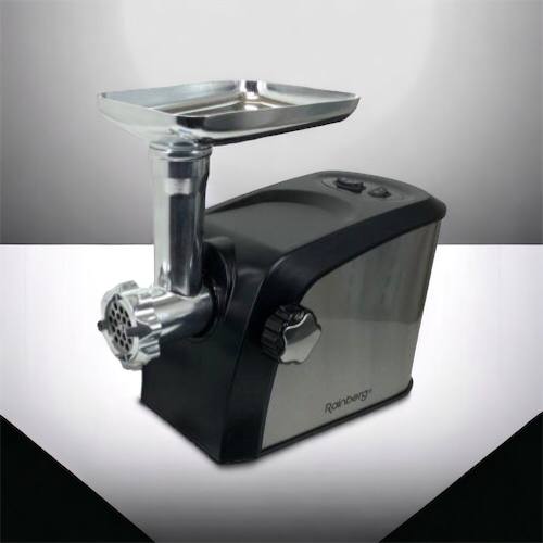 Электрическая мясорубка Rainberg RB-673 с соковыжималкой и шинковкой 9 насадок 3000W с реверсом