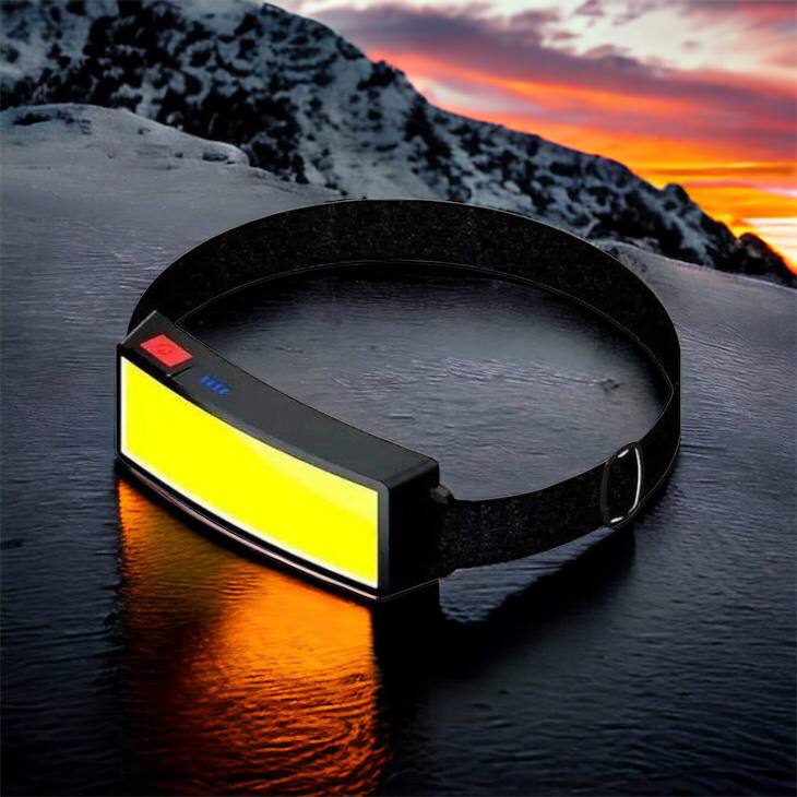 Налобный фонарик яркий рассеивающий для СТО Bailong BL-F007-COB, 3 режима, водостойкий, зарядка от USB