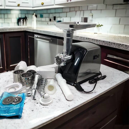 Мясорубка Suntera SMG-5454SS, Кухонная мясорубка, Мясорубка электрическая металл, Мясорубка-соковижималка