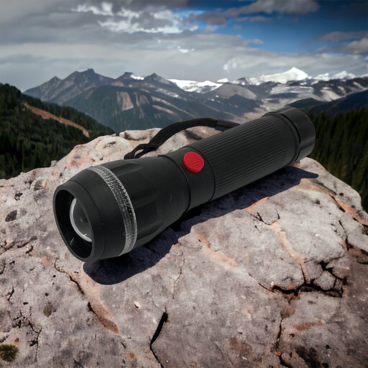 Ручний ліхтарик на батарейках (3хААА) з функцією зуму, кишеньковий міні ліхтар лід ліхтар переносний гарний