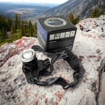 Фонарик на голову Bailong BL-8070-P50, LED налобный аккумуляторный фонарь, фонарь на голову для рыбалки