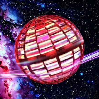 Летающий шар спиннер светящийся FlyNova Pro Gyrosphere игрушка мяч бумеранг, игрушка летающий шар