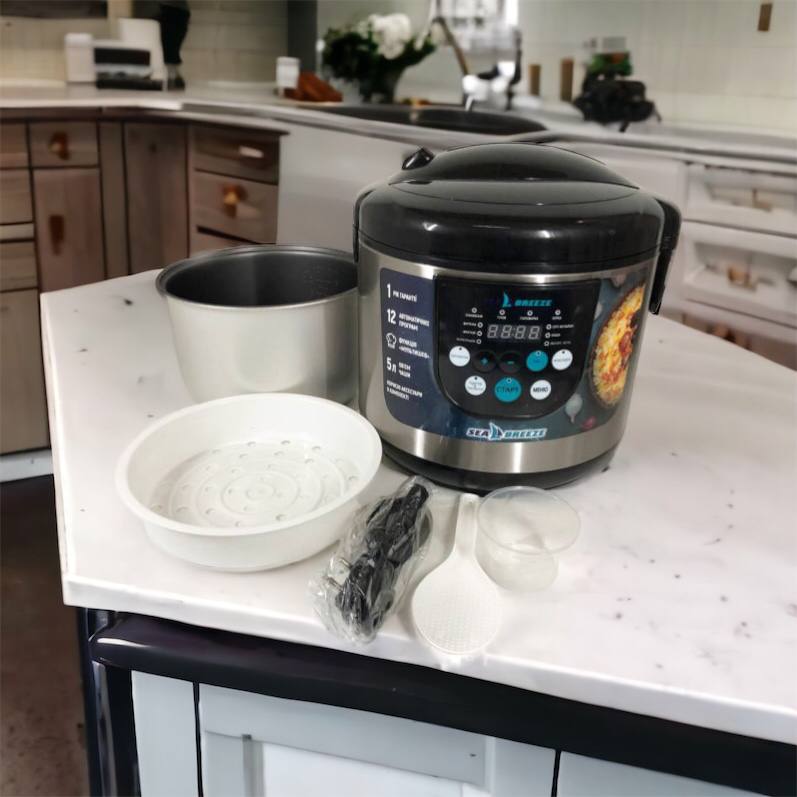 Мультиварка SeaBreeze SB-044 900 Вт, бытовые мультиварки рисоварки, электро скороварка, кашеваркы