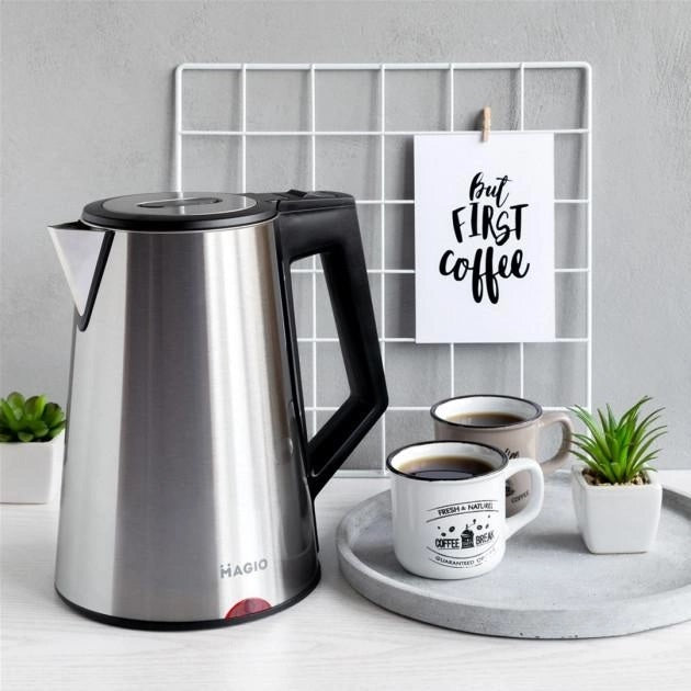 Электрочайник MAGIO MG-988, хороший электрический чайник, тихий электрический чайник, бесшумный чайник