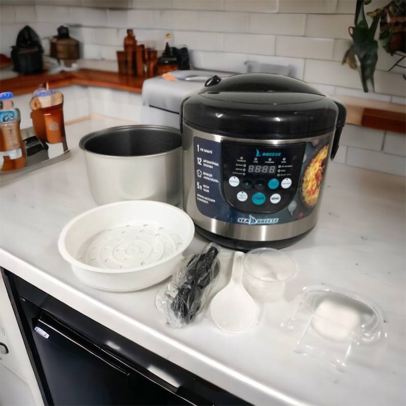 Мультиварка SeaBreeze SB-044 900 Вт, бытовые мультиварки рисоварки, электро скороварка, кашеваркы