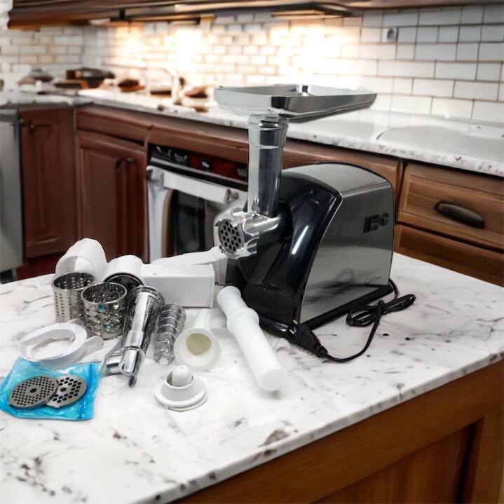 Мясорубка Suntera SMG-5454SS, Кухонная мясорубка, Мясорубка электрическая металл, Мясорубка-соковижималка