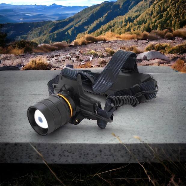 Яркий налобный фонарь Bailong BL-8076-2-GT100, Фонарь аккумуляторный для рыбалки, Фонарь на голову