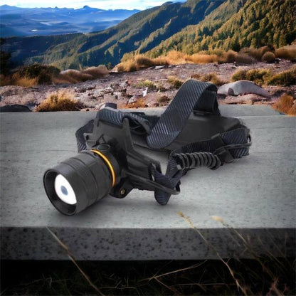 Яркий налобный фонарь Bailong BL-8076-2-GT100, Фонарь аккумуляторный для рыбалки, Фонарь на голову