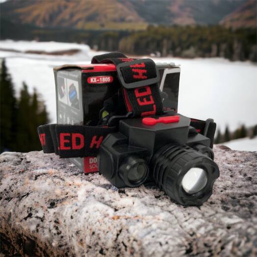 Фонарь налобный Bailong BL-1805 COB XPE аккумуляторный, фонарь на голову для рыбалки, надежный налобный