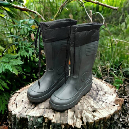 Сапоги мужские резиновые высокие утепленные с подвязкой 44 размер (29 см), сапоги резиновые для рыбалки