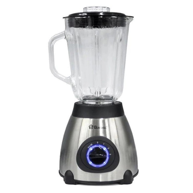 Блендер с кофемолкой 2 в 1 Domotec MS-6610 чаша из стекла 1000 Вт, переносной, блендер чаша измельчитель