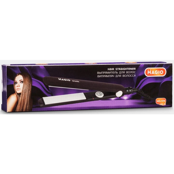 Щипцы выпрямитель для волос 45Вт керамика , регулировка t. MAGIO МG-578, Стайлер для укладки