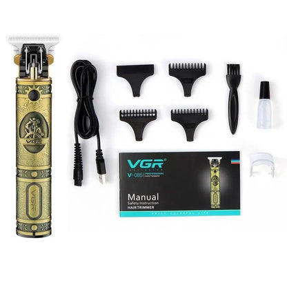 Профессиональная бритва-машинка для стрижки волос, Профессиональный триммер с насадками
