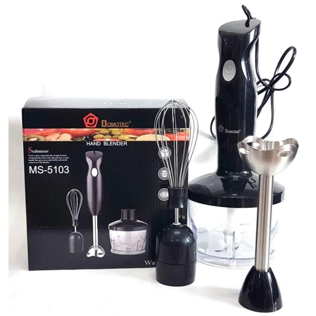 Блендер DOMOTEC MS-5103 3в1 погружной, 500 Вт, ручной погружной блендер, электрический блендер