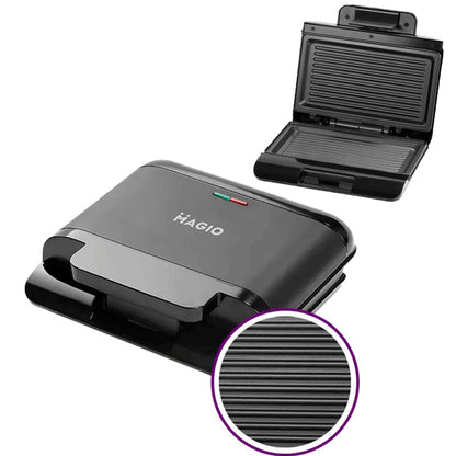 Бутербродница MAGIO MG-378 750 Вт c антипригарным покрытием, Настольный гриль электрический-прижимной