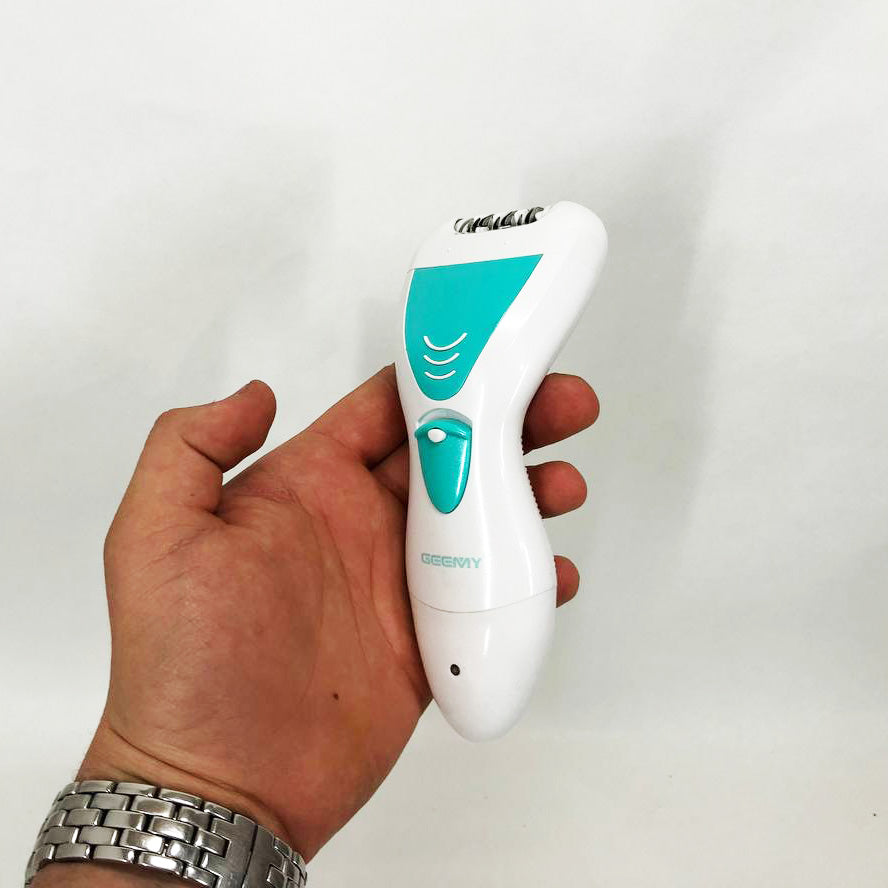 Эпилятор Gemei GM-7006 4в1 - Профеcсиональный беспроводной эпилятор бритва с насадками триммер + пемза