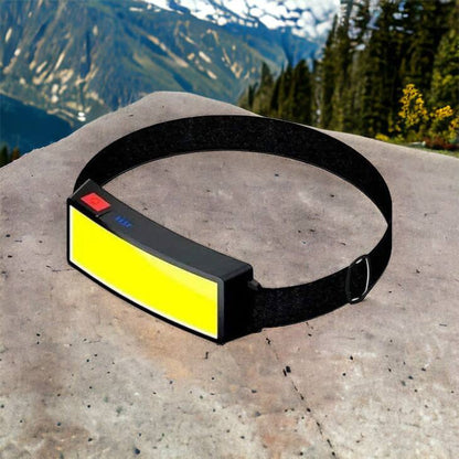 Налобный фонарик яркий рассеивающий для СТО Bailong BL-F007-COB, 3 режима, водостойкий, зарядка от USB