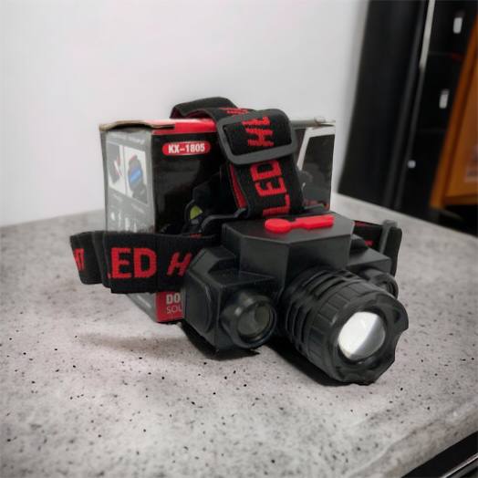 Фонарь налобный Bailong BL-1805 COB XPE аккумуляторный, фонарь на голову для рыбалки, надежный налобный