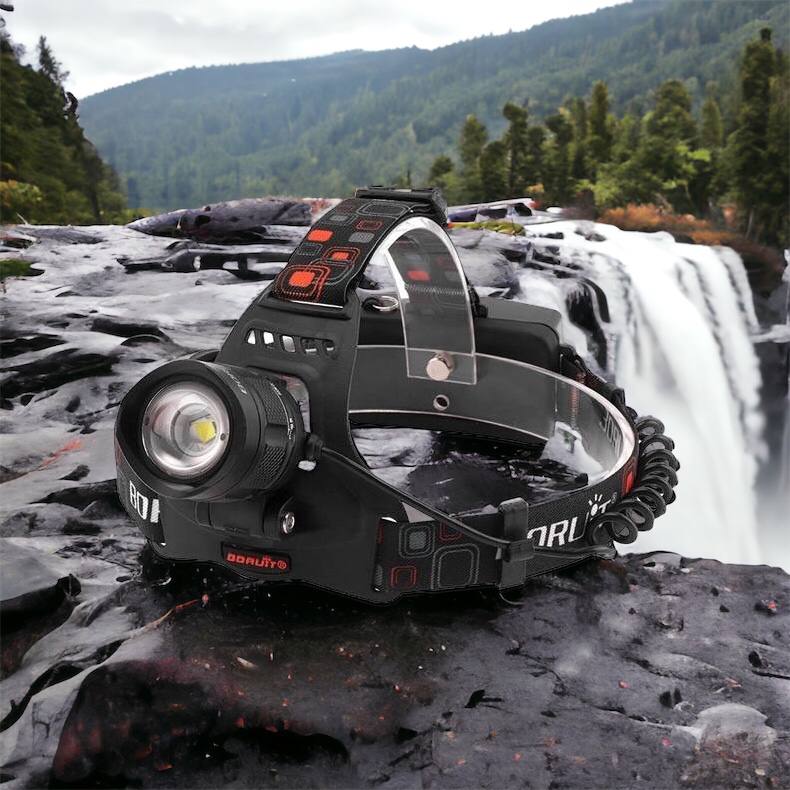 Налобный фонарь Bailong BL-T32-P50, мощный налобный светодиодный фонарик на голову, три режима